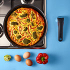 Patelnie Tefal ingenio extra czarna non-stick 24/28 cm zestaw 3 el do smażenia, odpinany uchwyt, do piekarnika i