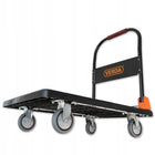 Wózek transportowy platformowy magazynowy platforma transportowa składany do przewożenia towarów, udźwig 300 kg, 1 półka