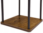 Kwietnik stojący metalowy industrialny loft rustic na 3 doniczki kwiaty stojak na rośliny, 81 cm, brązowo-czarny