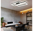 Lampa Sufitowa LED Wisząca Nowoczesna Żyrandol Plafon 48W Biała Neutralna do salonu i jadalni, aluminiowa, 2 punkty