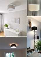 Abażur BIAŁY BEŻOWY CZARNY KREMOWY KLOSZ LAMPA 30 x 20cm różne KOLORY KLOSZ owanie biały, czarny, żółty