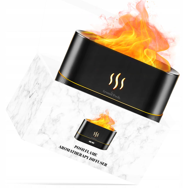 Nawilżacz dyfuzor ultradźwiękowy do olejków poshflame aromaposh nawilżacz ultradźwiękowy 4 w czarny