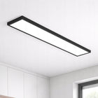 Panel LED Lampa Sufitowa Plafon Natynkowy 60W 120x30cm czarny kwadratowa oprawa ze zintegrowanym źródłem, neutralna