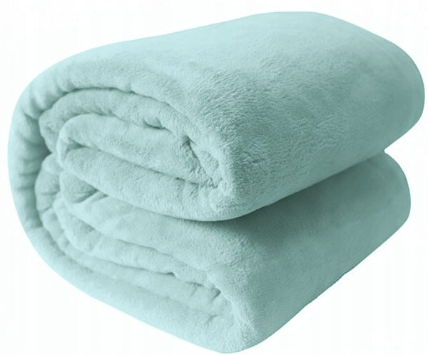 Miękki KOC polarowy 200x220 szałwiowy narzuta na łóżko na prezent kolory mikrofibrowy pled oeko-tex Standard 100