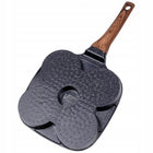 Patelnia GRANITOWA do jajek sadzonych na jajka placki naleśniki pancakes kwadratowa 19 cm, na indukcję, gaz, kuchenkę
