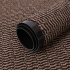 Wycieraczka pod drzwi wejściowa do butów wewnętrzna mata gumowa 80x120 cm chodnik pvc tekstylny brązowy grubość 7 mm