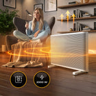 Grzejnik na podczerwień konwektorowy 2w1 MICA 2000 W WIFI szybkie grzanie 860 mm 540 mm grzewcza biały, czarny