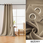 ZASŁONY GOTOWE GŁADKIE 140x250 NA PRZELOTKACH ZASŁONA MATOWA KÓŁKA KOLORY dekoracja okna półzaciemniająca poliester do
