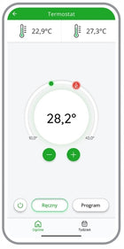 Regulator temperatury termostat Wi-Fi Supla GKW-01 Biały Zamel