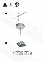 Lampa Sufitowa Wisząca Żyrandol Beżowa ecru Złoto 1xE27 LED 760-EZ1-300 do salonu i jadalni, metalowa oprawa