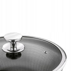 Patelnia WOK Indukcja pokrywka duży stal Starke Pro Linesta Steel 30x9cm tradycyjna 90 mm 30 cm /Wzór