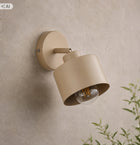 Kinkiet ścienny Lampa Ruchoma wewnętrzna E27 LED Beżowy Kaszmir oprawa regulowana do salonu i sypialni, metalowa