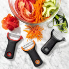 Zestaw 3 obieraczek do warzyw Oxo Good Grips obierak poziomy, skrobak kuchenny, metalowe akcesorium, jarzyny