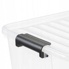 Pojemnik HomeBox 31 L do przechowywania z pokrywą pudełko plastikowe, organizer uniwersalny, bezbarwny, 36,5 x 47 x 7,5