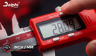 Suwmiarka elektroniczna cyfrowa metalowa 0-150MM dokładna LCD etui baterie kaliper stal nierdzewna precyzja 0,02 mm
