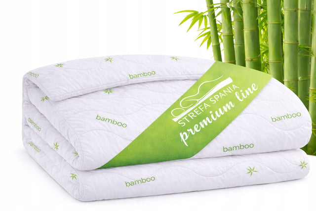Kołdra 140x200 całoroczna antyalergiczna bamboo bambusowa PL wypełnienie z kulek silikonowych, przykrycie dla alergików do sypialni