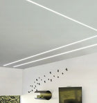 Zestaw profil 12mm LED aluminiowy do płyt karton-gips GK gipsowych klosz 3m listwa oświetleniowa, kanał na taśmę, do