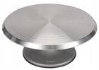 Patera obrotowa na ciasto talerz do dekorowania tortu profesjonalny 31 cm stojak cukierniczy metalowy szary