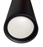 LAMPA WISZĄCA ZWIS żyrandol sufiowa TUBA 29cm GU10 oprawa aluminiowa czarna 1 punkt świetlny 50 W wysokość 100 cm