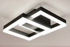 Lampa sufitowa LED wisząca żyrandol LED do salonu kuchni Nowoczesna 32W NW czarna aluminiowa oprawa oświetleniowa 2