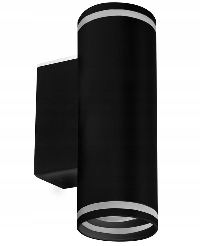 Kinkiet ścienny paris czarny 2xGU10 lampa naścienna, oprawa aluminiowa do wnętrz, bez żarówek
