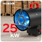 NAGRZEWNICA GAZOWA NA BUTLĘ DMUCHAWA DUŻA MOC 25 KW + WĄŻ REDUKTOR grzewcza