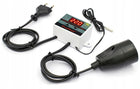 Termostat elektroniczny regulator temperatury z gniazdkiem i wtyczką 230V do pieca jedno- i dwufunkcyjnego, sterownik