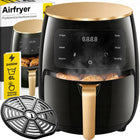 Frytkownica beztłuszczowa 2400W mocna AIR fryer 6l airfryer piekarnik 2400 w czarny