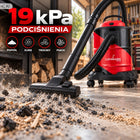 Odkurzacz do popiołu kominka przemysłowy bezworkowy separator gruzu 2000W do pieca i paleniska, filtr klasy H, zbiornik