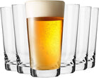 Krosno Kufel Szklanka do piwa 590ml Pure 5469 6szt Pokal na piwo kielich, przezroczyste szkło, nadaje się do zmywarki