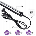 Lampa UV 48x LED 395-400nm 10W Wtyczka ŚCIENNA SUFIT 230V Ultrafioletowa promiennik, światło fioletowe do wnętrz