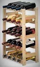 Regał - stojak drewniany na wino 20 butelek Andora półka do przechowywania trunków, 1–20 szt., szer. 43,2 cm, wys. 70