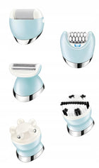 Depilator dla kobiet golarka damska do NÓG pach bikini ciała peeling 5W1