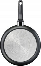 Patelnie Ultimate tefal 22/28cm tytanowa indukcja do smażenia, zestaw 2 sztuki, na kuchenkę gazową, elektryczną i