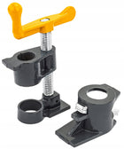 4x ŚCISK STOLARSKI RUROWY ZACISK BEZKOŃCOWY 3/4" METALOWY ZESTAW 4 SZTUK do klejenia drewna, docisk do desek, prasa do