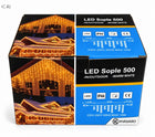 SOPLE 500LED KURTYNA LAMPKI ZEWNĘTRZNE IP44 BIAŁY CIEPŁY + ZIMNY FLASH 25M kurtyna świetlna 2500 cm