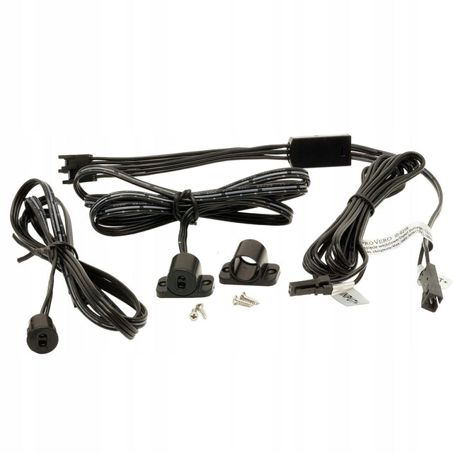 Włącznik LED sensor podwójny do szaf czarny 60W 100W 12-24V Idealed łącznik meblowy, sterowanie oświetleniem, kontroler lamp