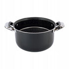 GARNEK DO SMAŻENIA FRYTEK PĄCZKÓW GOTOWANIA MAKARONU Z SITKIEM KAMILLE naczynie stalowe 4 l, powłoka non-stick