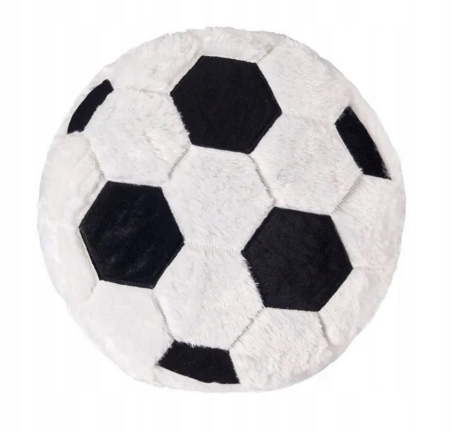 Poduszka dekoracyjna ozdobna piłka nożna jasiek 40x40 cm dla fana futbolu, do pokoju dziecięcego