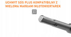 Solidne dłuto firecore SDS plus podwyższona odporność szerokie 100x250mm płaskie do skuwania betonu, płytek i fug