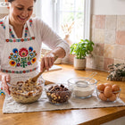 4x Miska KUCHENNA z pokrywką miseczka salaterka zestaw misek do żywności szklane pojemniki 21 cm do sałatek i