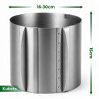 Rant do tortu 15cm wysoki regulowany 16-30CM tortownica do pieczenia ciast obręcz cukiernicza, metalowa, mycie w
