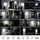 18W Kinkiet Zewnętrzny Lampa Elewacyjna LED Ogrodowa IP65 oprawa ścienna aluminiowa pomarańczowa ze zintegrowanym