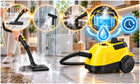 Myjka parowa czyścik do okien MOP parowy odkurzacz Zestaw akcesoria 2100W Parownica ciśnieniowa 4 bar, czyszczenie fug