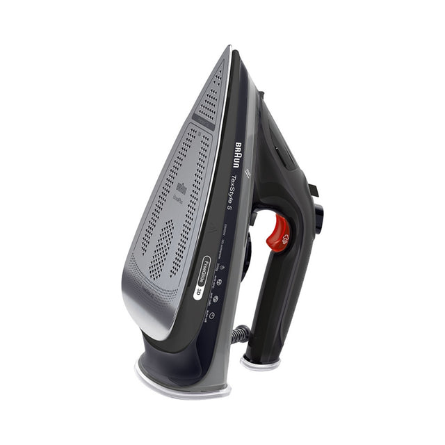 Żelazko Braun TexStyle 5 SI 5088 BK 2800 w parowe z ceramiczną stopą, para 50 g/min, uderzenie pary 220 g/min, zbiornik 300 ml, blokada kapania