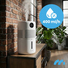 Nawilżacz powietrza ewaporacyjny jonizator aromaterapia dyfuzor pilot timer higrostat, auto wyłączanie, zbiornik 4,5 l