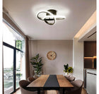 Lampa Sufitowa LED PLAFON Żyrandol 24W Barwa Neutralna Czarna do Salonu oprawa aluminiowa z wbudowanym źródłem światła