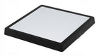 Plafon LED panel natynkowy niemrugający 24W czarny kwadratowa lampa sufitowa z wbudowanym źródłem światła 28x28 cm
