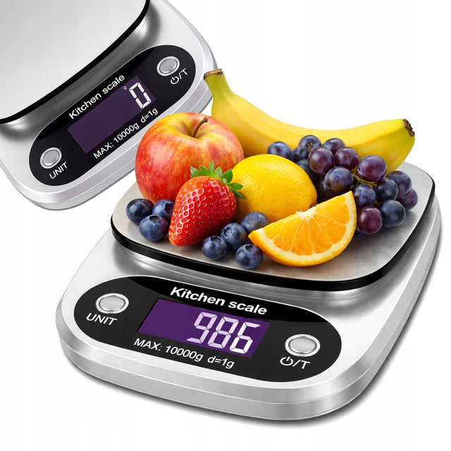 Elektroniczna waga kuchenna precyzyjna do kuchni tara 10kg / 1g LCD krüman odmierzanie składników, funty, karaty, mililitry, uncje
