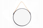 Lustro wiszące ścienne okrągłe na linie sznur 37cm 380 mm 38 cm